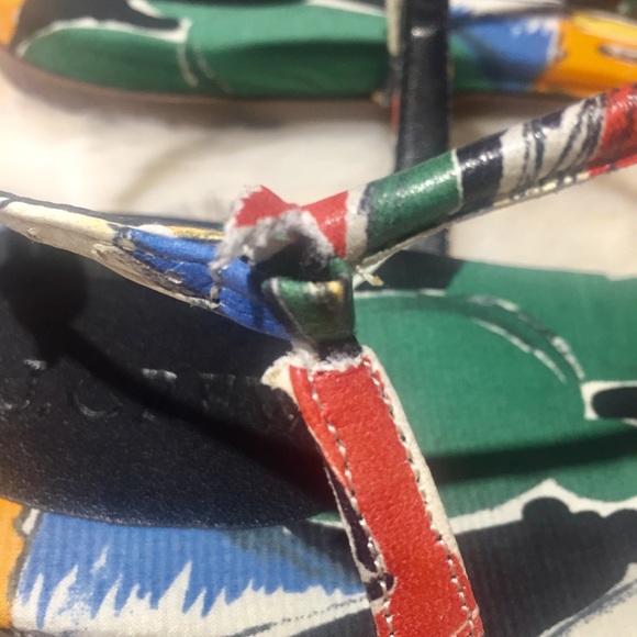 J. Crew T-strap sandals in postcard print 12 - Picture 4 of 8